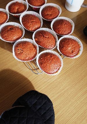 バナナとミックスナッツバターカップケーキ-レシピのメイン写真