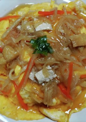 #簡単なのに豪華　切り干し大根のオムあん-レシピのメイン写真