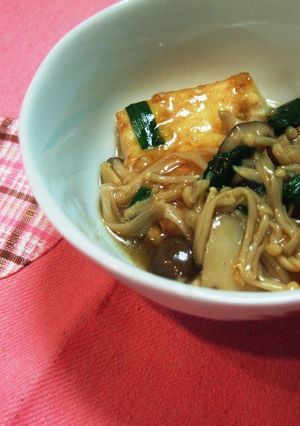 にら入りきのこあんかけ豆腐-レシピのメイン写真