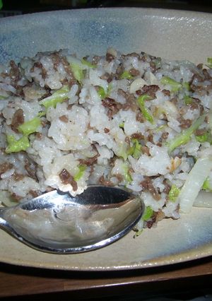 白菜とひき肉のガーリックチャーハン-レシピのメイン写真