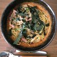 ランチ♪厚切ベーコンほうれん草和風パスタ