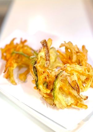 特別でない！玉ねぎ人参ピーマンのかき揚げ-レシピのメイン写真