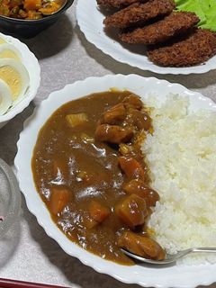 牛脂で作るポークカレーライス-レシピのメイン写真