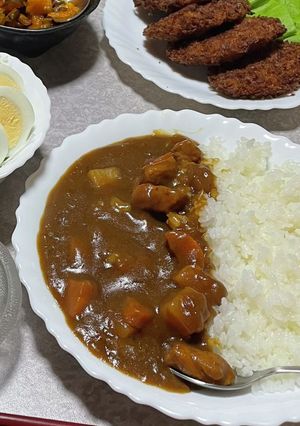 牛脂で作るポークカレーライス-レシピのメイン写真