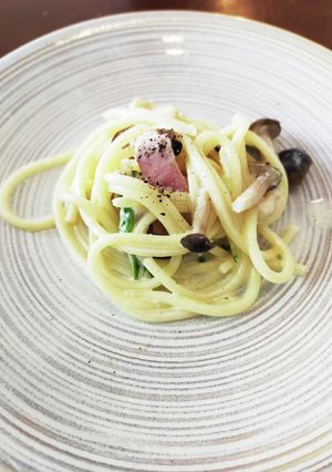 レンチンして和えるだけクリームパスタ-レシピのメイン写真