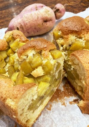 パウンド型で　お芋ゴロゴロケーキ-レシピのメイン写真