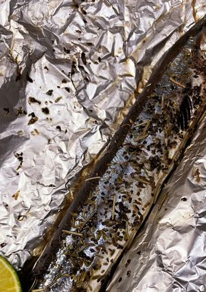秋刀魚のハーブ包み焼き-レシピのメイン写真
