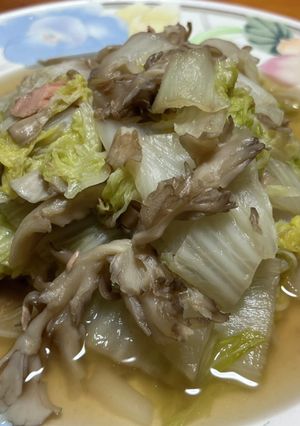 ヘルシー♡簡単すぎる♡白菜と舞茸の蒸し煮-レシピのメイン写真