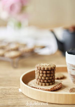 ほうじ茶クッキー (乳製品と卵を使わず）-レシピのメイン写真