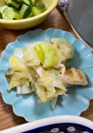 麺つゆで簡単！キャベツのけんちん煮-レシピのメイン写真