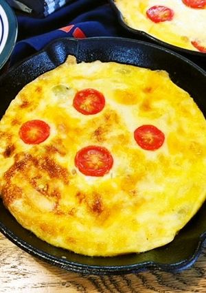 カフェのスキレットキッシュ-レシピのメイン写真