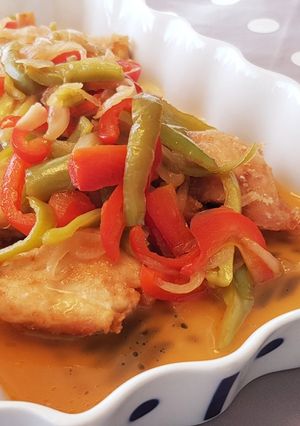 趣向を変えて、鶏のフルーティな南蛮酢あえ-レシピのメイン写真