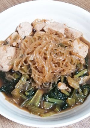 ヘルシ〜なのに満足☆鶏胸肉すき焼き風☆-レシピのメイン写真