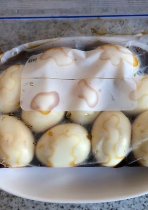 煮卵（味どうらくの里で簡単に）-レシピのメイン写真