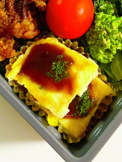 コーン焼 大阪イカ焼き風 卵嫌いのお弁当-レシピのメイン写真
