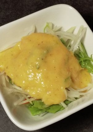 熟柿と塩糀のドレッシング-レシピのメイン写真