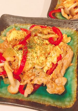 チリソースを使って豚肉野菜甘辛炒め-レシピのメイン写真