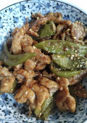 豚小間と万願寺の味噌炒め-レシピのメイン写真