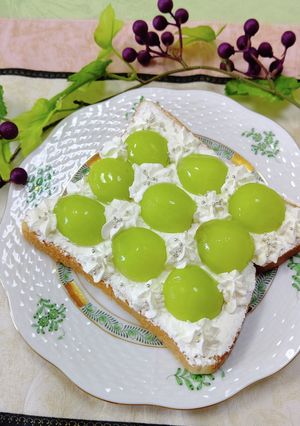 お好きな葡萄で作るパンケーキ葡萄以外でも-レシピのメイン写真