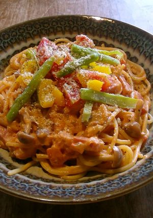 美味しい子どもも喜ぶトマトクリームパスタ-レシピのメイン写真