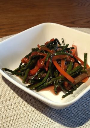 ずいきの炒め煮-レシピのメイン写真