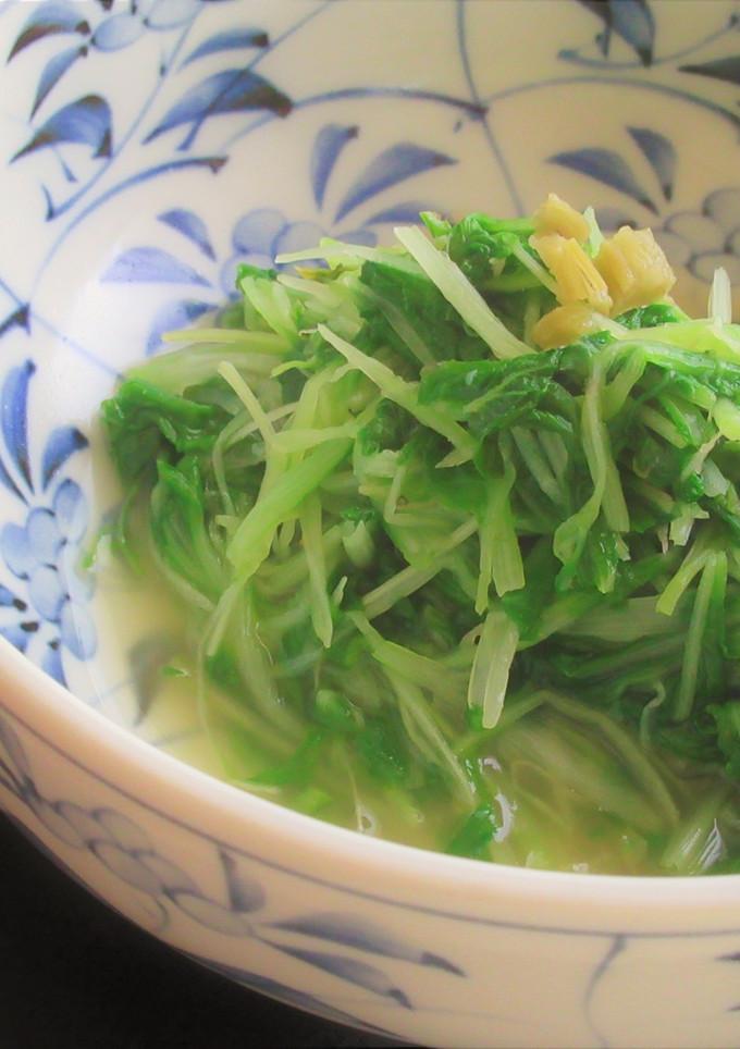 〚 つまみ菜のおひたし わさび風味 〛-レシピのメイン写真
