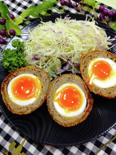 卵がトロトロのスコッチエッグ♬-レシピのメイン写真
