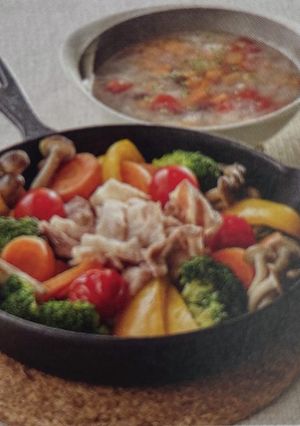豚肉と彩り野菜のフライパン蒸し-レシピのメイン写真