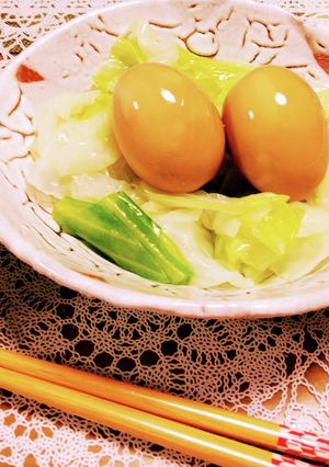 ゆで卵のポン酢づけ-レシピのメイン写真
