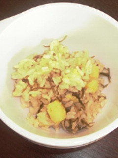さつまいもご飯♪~きざみ昆布入り~-レシピのメイン写真