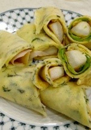 苦手克服!野菜たっぷりクレープ-レシピのメイン写真
