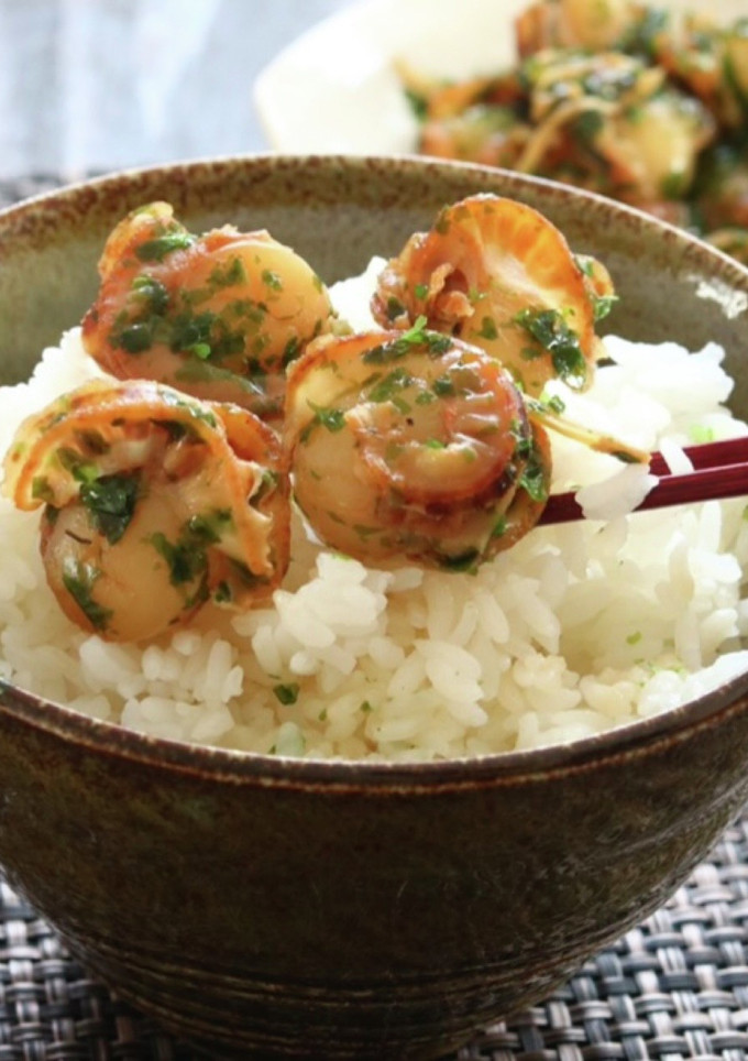 ご飯のお供！甘辛ホタテと青のりの佃煮-レシピのメイン写真