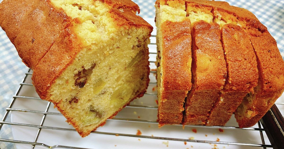ともちゃん栗のパウンドケーキ 栗の甘露煮とくるみのパウンドケーキ by しろくまクマ
