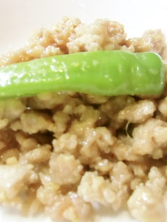 簡単肉味噌 ししとう ひき肉 時短-レシピのメイン写真