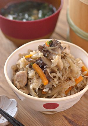 鶏ごぼうの炊き込みご飯【冷凍作り置き】-レシピのメイン写真