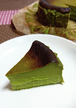 ★糖質オフ!＊抹茶バスクチーズケーキ＊♪-レシピのメイン写真