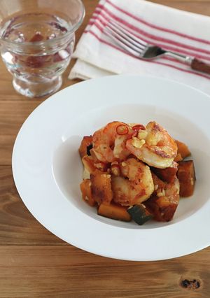 えびとかぼちゃのペペロンソテー-レシピのメイン写真
