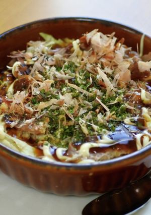 レンジでつくるオートミールお好み焼き-レシピのメイン写真