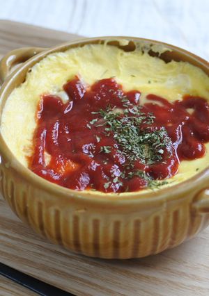レンジでオートミールオムライス-レシピのメイン写真