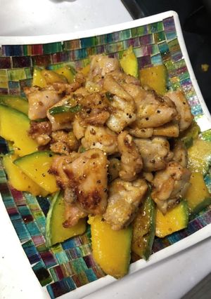 かぼちゃと鶏肉のハニーマスタード-レシピのメイン写真