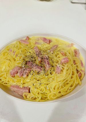濃厚カルボナーラ-レシピのメイン写真
