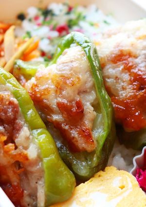 ピーマンの豚こまチーズ詰め-レシピのメイン写真