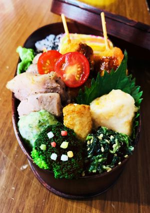 うずらの卵の串揚げ弁当♡-レシピのメイン写真