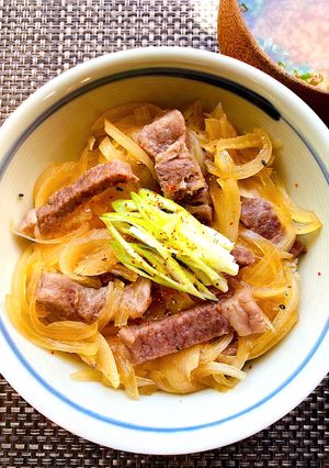 蜂蜜のコク　佐賀牛で牛丼-レシピのメイン写真