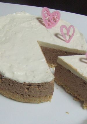 チョコレート＆チーズムースケーキ-レシピのメイン写真