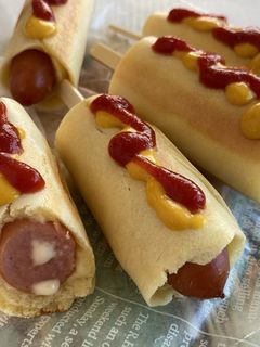 ポキポキチーズの揚げないアメリカンドッグ-レシピのメイン写真