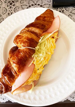思い出の味♡クロワッサン・サンド♡-レシピのメイン写真