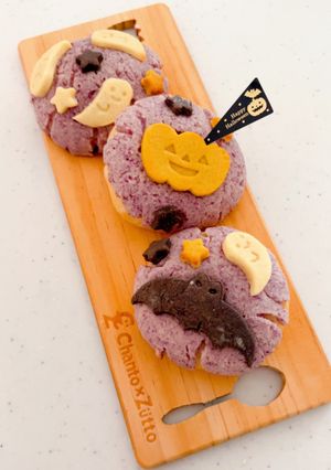 ハロウィンメロンパン-レシピのメイン写真