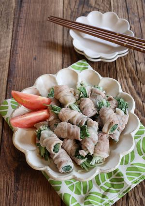 水菜のレンチン肉巻き-レシピのメイン写真