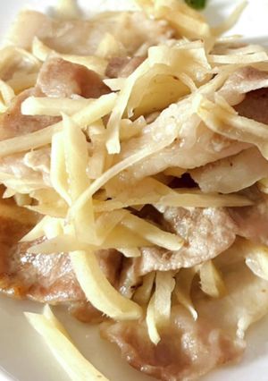 新生姜の豚肉炒め-レシピのメイン写真